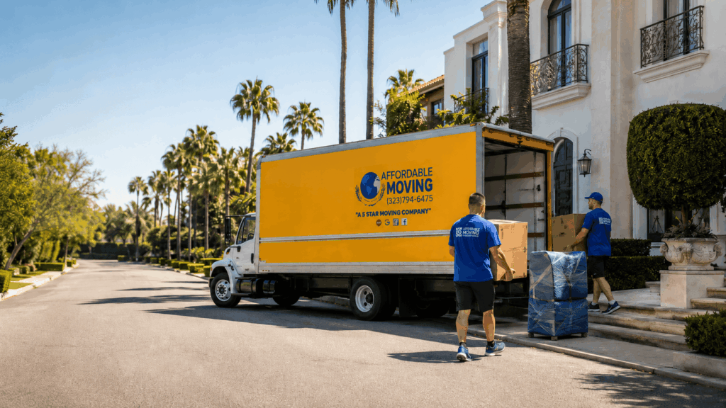 Affordable Moving LLC movers helping with residential and commercial moves in Beverly Hills CA